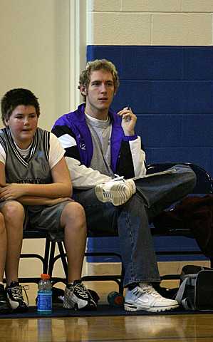 Andy playing basketball vs. Lourdes IMG_7394.jpg (100 k)